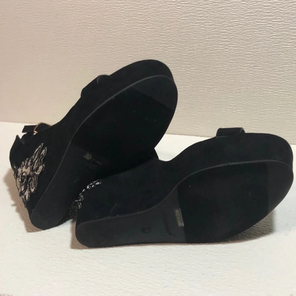 Bamboo black women’s‎ shoes Sz 9